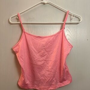 SHEIN Pink Sleeveless Crop Camisole